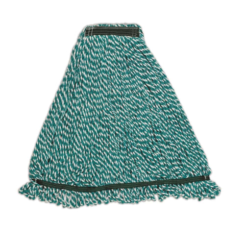 Rubbermaid 20 Ounce Wet Foot Microfiber String Wet Mop, 5 Inch Headband, Green